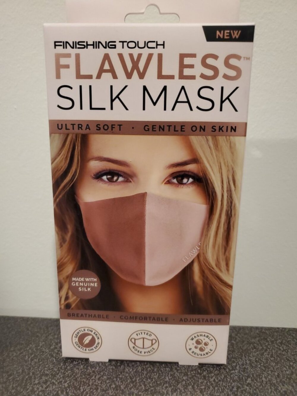 Finishing Touch Flawless 100% Silk Mask Ultra Soft Gentle On Skin Breathable